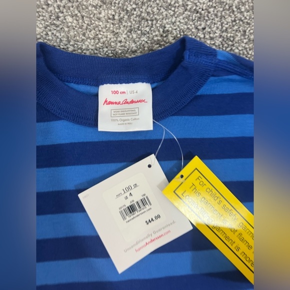 Hanna Andersson Blue Striped Pajama Set - Picture 7 of 10